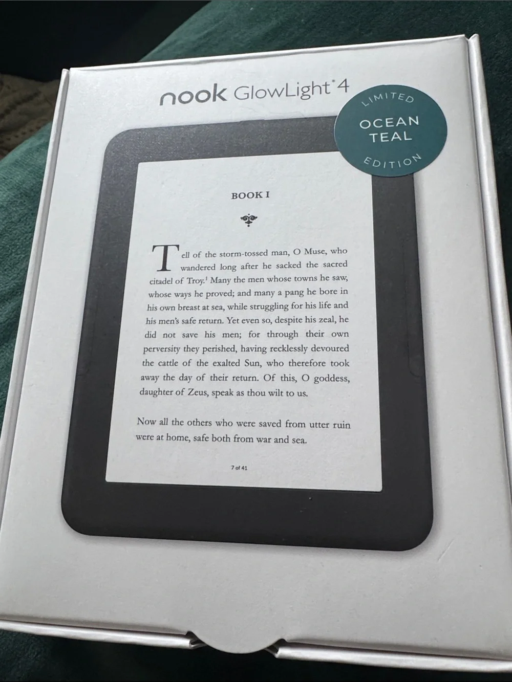 Barnes & Noble Nook eReader GlowLight 4 - Teal